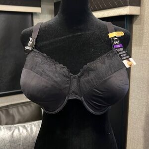 NWT Bali Convertible Lift Bra 38DD - Black